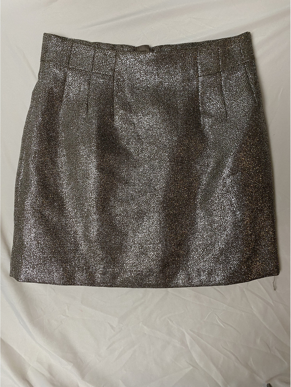 H&M metallic mini skirt size 12